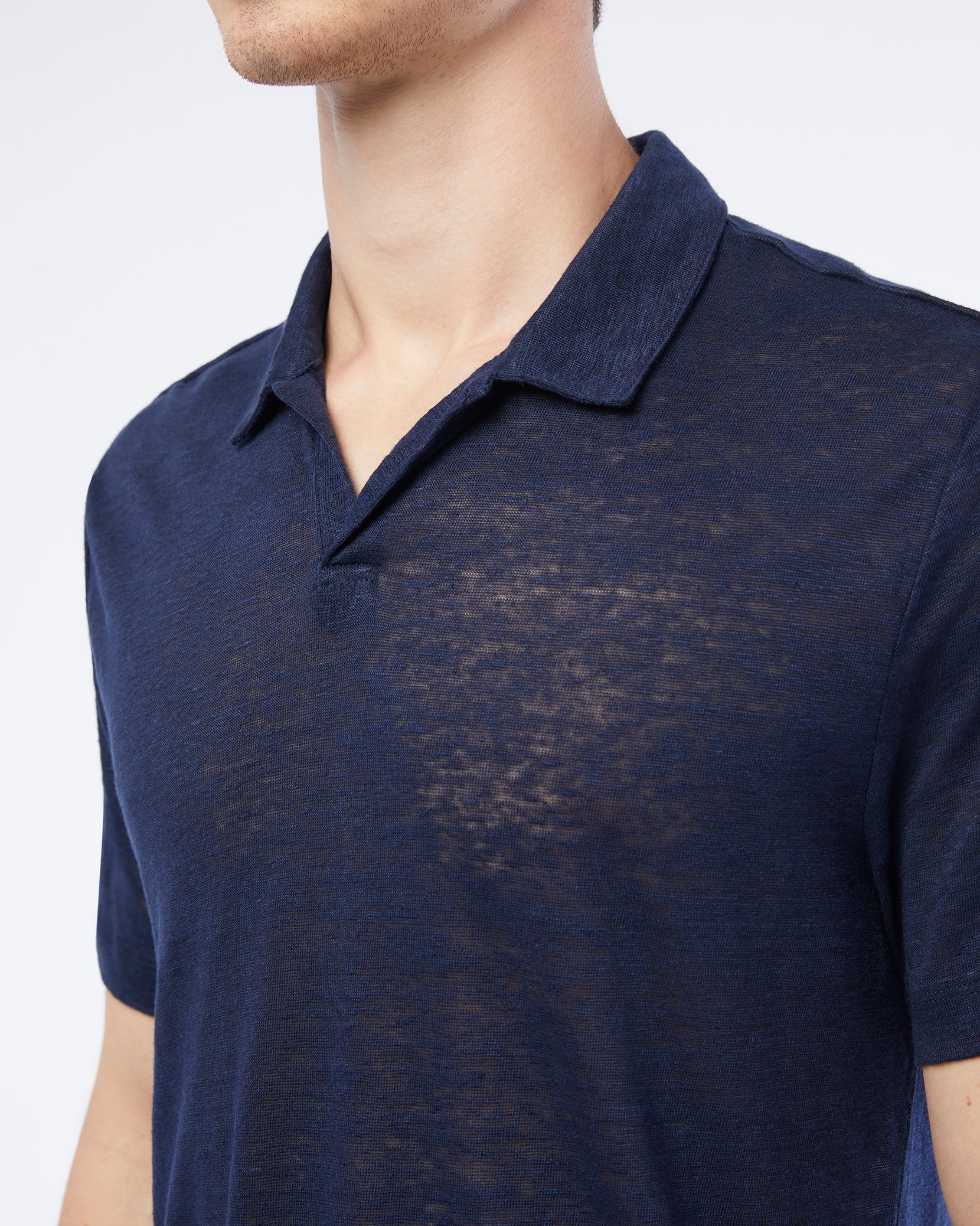 Shaun Linen Polo - Image 3