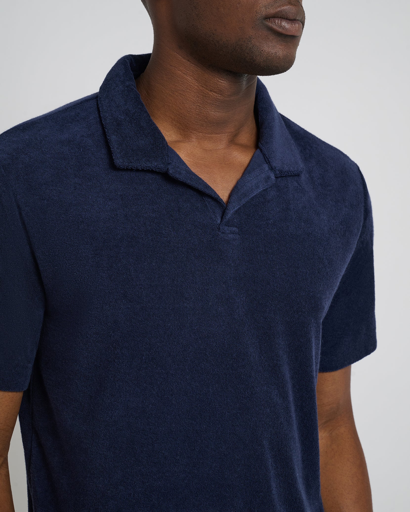 Towel Terry Johnny Collar Polo - Image 3